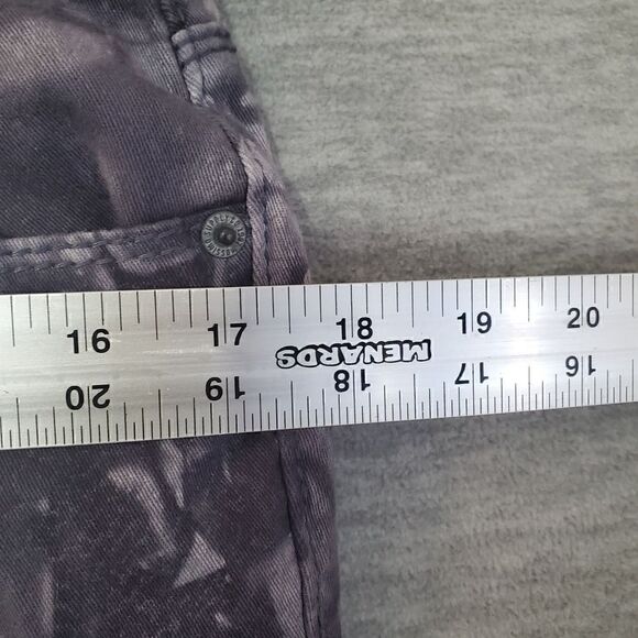 Mossimo Supply Co Jeans Womens 11 Fit 6 Gray Skinny Straight Tie Dye Denim - Picture 4 of 7